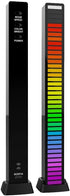 Voice Control Wireless Stereo Music Spectrum LED Light Audio Level Indicator Pickup Rhythm for Car Player Atmosphere Bedroom Ambient Lighting (40 LED Black)