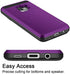 Vofolen Cover for Galaxy S9 Case Wallet Card Slot Holder Sliding Hidden ID Pocket Dual Layer Heavy Duty Protection Rugged Hard Shell TPU Bumper Armor Protective Case for Samsung Galaxy S9 (Purple)