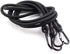 2pcs 48x1/3 Inch Bungee Cord with Hook Heavy Duty Straps 2 Climbing Hooks Strong Elastic Rope Shock Cord Tie Down Set Black