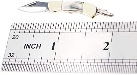 Tiny Folder Miniature Gadgets Collection Knife, Eastern Delights Pocket Smallest Multi Tool (Black Shell)
