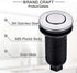SINKINGDOM Air Activated Switch Button for Sink Garbage Disposal Part, Brushed Nickel