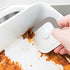 Tovolo 2-in-1 Sink Buddy Double-Ended Nylon Pan Scraper & Silicone Squeegee, BPA-Free Silicone & Nylon Dish Scraper With Magnetic Storage, Scratch-Resistant Dishwashing Tool, Charcoal/White