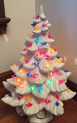 Creative Hobbies® Ceramic Christmas Tree Replacement Lights, Medium Bird/Dove Light Ornaments, Multi Color, 100 Piece Pack