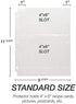 Samsill Recipe Card Page Protectors for 8.5 x 11 Recipe Binder, 4 x 6 Pockets, 2 Pockets, 50 Count, Recipe Book Pocket Page Refill Sheets, Side Margin Loading, for 8.5 x 11 Standard 3 Ring Binders