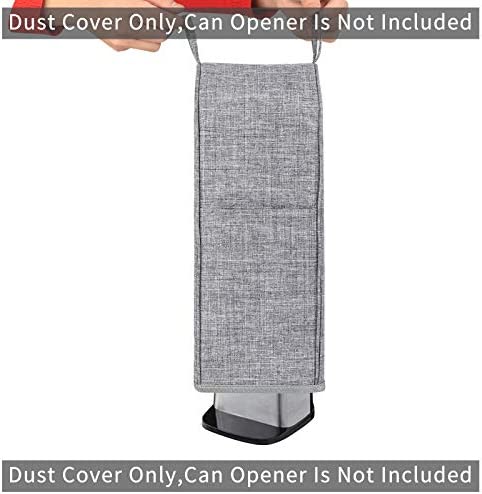 Qchengsan Can Opener Cover,Dust-Proof Protection Cover,Grey Appliance Cover, Knife Sharpener Electric Cover Machine Washable (Gray,Not Include Opener)