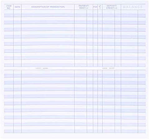 12 PCS Check registers for Personal Checkbook, Upgrade Checkbook Register and transactions Ledgers.