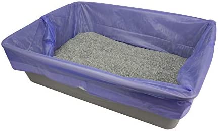Fresh Step Drawstring Cat Litter Box Liners, Scented, Jumbo Size, 36" x 19" - 7 Count | Kitty Litter Bags, Cat Litter Liners for All Cats To Keep Your Home Clean