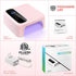 BETE Cordless Led Nail Lamp, Wireless Nail Dryer, 72W Rechargeable Led Nail Light, Portable Gel UV Led Nail Lamp with 4 Timer Setting Sensor and LCD Display, Professional Led Nail Lamp for Gel Polish
