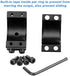 Modkin 1 Inch Dovetail Scope Rings, High Profile Scope Mount for 11mm Dovetail Rails -2 Pieces (One has Stop pin)