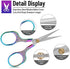 Small sharp scissors-Glexal 5 Inch Precision Scissors-2 pack,razor Sharp Blade Shears for craft embroidery sewing school office cutting