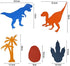 Dinosaur Decals Wall Stickers Boys Kids Room Decor Glow in The Dark Luminous Dinosaur Vinyl Decor Baby Bedroom Living Room Bathroom Decor (Classic Style)