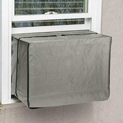 THERMWELL Frost King AC2H Outside Window Air Conditioner Cover, 18 x 27 x 16-Inch, 18"X27"X16"X6 mil Fits up to 10,000 BTU, 18" x 27" x 16" x 6, Gray