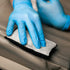 Scrub Ninja - Interior Scrubbing Sponge (5”x3”) for Leather, Plastic, Vinyl and Upholstery Cleaning (White/Gray)