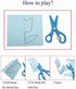Fun Paper-Cut Set; Paper Cutting; Paper Art; Scissor Skills Activity Cutting Book; Kids Scissors Crafts Kits Preschool-120 Pages with A Pair of Child-Safe Scissors