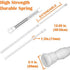 KXLife 2 Pack Small Spring Tension Curtain Rod for Window Cupboard Closet (White, 12 to 20 Inch)