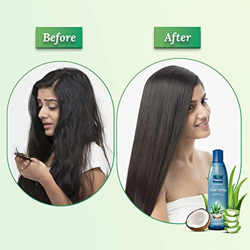 Parachute Advansed Aloe Vera Enriched Coconut Hair Oil | Helps with strong, soft and silky hair | For all hair types | - 5.1 fl.oz. (150ml)