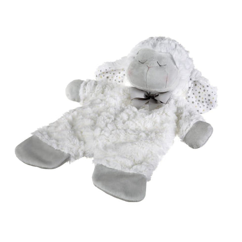 Ganz White Sleepy Sheep Flat-A-Pat Blanket