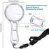 Homgaty 10 Pcs Magnifying Glass for Kids, 10X 5X Mini Handheld Magnifier, Small Magnify Glasses Lens with 10 Lanyard for School Students Outdoor Explorer, Science Observation and Seniors Reading