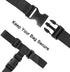 Luggage Straps,Two Add a Bag Suitcase Strap Belt,Adjustable Travel Attachment Accessories for Connect Your Three Luggage Together - 2 Pack(Black)