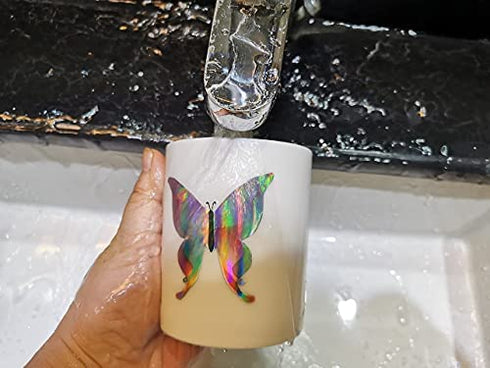 22 Sheets 8.5 x 11 Inches Printable Holographic Vinyl Sticker Paper Rainbow Sticker Paper For Inkjet & Laser Printer Quick Dry Sticker Paper Cricut Compatible