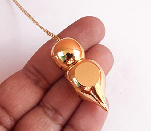 Myhealingworld Brass Metal Ball Point Hammer Design Metaphysical Positive Dowsing Divination Pendulum.