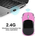 Bewinner Wireless Mouse for Kids, 2.4G Wireless Mouse with USB Receiver, Car Wireless Mouse Optical Mouse 1600DPI for Laptop PC Tablet Gaming Office Mac Windows (Pink)