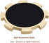 Exqline Wooden Hub for Mexican Train Dominoes with Felted Bottom Mexican Train Centerpiece Made of Superior Pine
