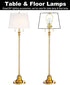 8 Inch Detachable Lamp Shade Harp Holder for Table and Floor Lamps, 2 Set Heavy Duty Lamp Shade Bracket with 3/8 Standard Saddle and Lamp Finial, Polished Brass
