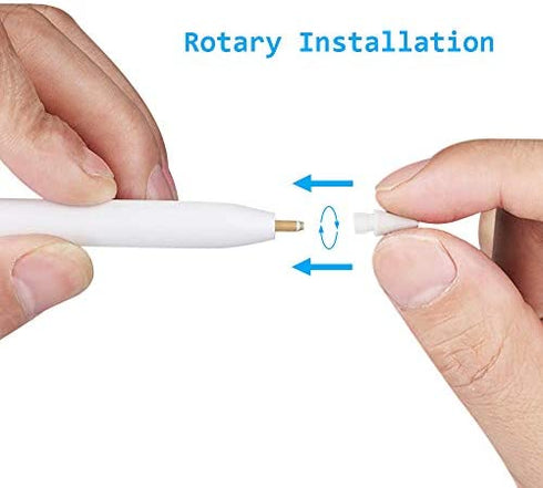 Tips Replacement for Apple Pencil 1st Gen & 2nd Generation, Pen Nibs for iPad Pro (2 Pack)