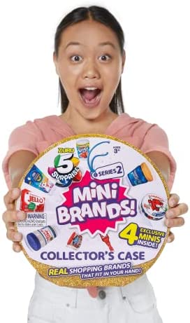 5 Surprise Mini Brands Collector's Case Series 2 (Comes with 4 Exclusive Minis) 4 Exclusive Minis by ZURU, 7785