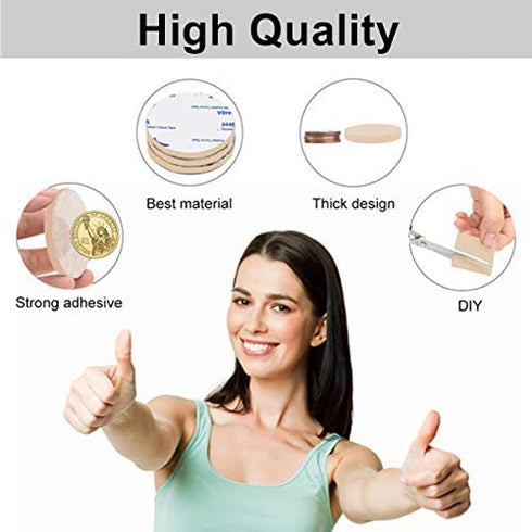 Felt Furniture Pads Large 10 pcs Pack 6"x 4" Big Felt Pads Large Furniture Pads Heavy Duty 5mm Thick Beige Anti Scratch Floor Protector for Hardwood Floor and 20 Rubber Bumpers