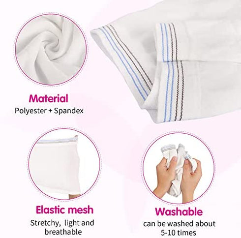 Washable Mesh Pants 4 Pack Disposable Postpartum Underwear Panties for Women Hospital Provide Surgical Recovery,Incontinence, Maternity (L/XL(13-39 in))