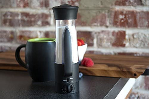 Fox Run KitchenArt Automeasure Adjustable Sugar Dispenser/Shaker, Black