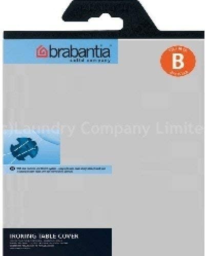 Brabantia Durable Foam Layer Ironing Board Cover, Size B (49 x 15 in), Metallized