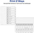 Avery 10-Tab Dividers for 3-ring Binders, Customizable Table of Contents, Classic White Tabs, 1 Set (11077)
