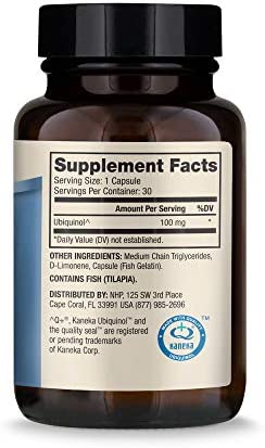 Dr. Mercola, Ubiquinol Dietary Supplement, 100 mg, 30 Servings (30 Capsules), Non GMO, Supports Overall Health and Wellness, Soy Free, Gluten Free