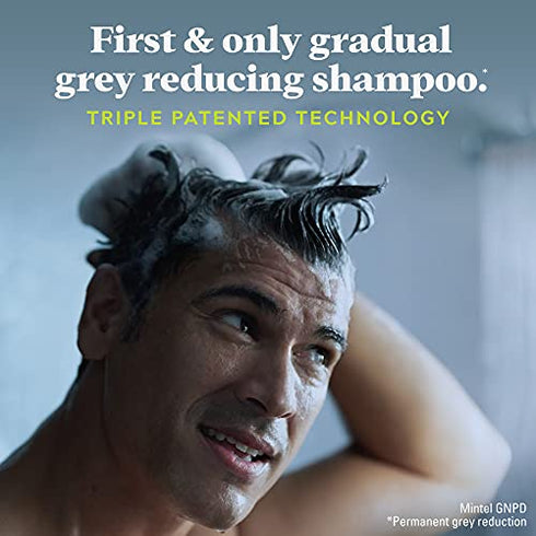 Just For Men Control GX Grey Reducing Shampoo, Gradual Hair Color for Stronger and Healthier Hair, 4 Fl Oz (Pack of 1) - Packaging May Vary