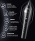 BAOVERI Electric Toothbrush with 8 Brush Heads for Adults&Kids, Sonic Electric Toothbrushes, 5 Modes&3 Intensity Levels, 2 Minutes Smart Timer, 4 Hours Fast Charge for 60 Days (Black)