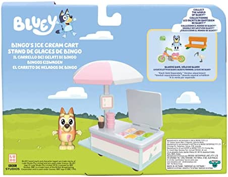 Bluey Ice Cream Cart - Vehicle and 2.5-3" Bingo Figure Pack