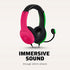PDP Gaming LVL40 Stereo Headset with Mic for Nintendo Switch - PC, iPad, Mac, Laptop Compatible - Noise Cancelling Microphone, Lightweight, Soft Comfort On Ear Headphones - Splatoon 2 Pink & Green