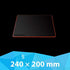 Seihoo Mouse Pad, Resin Hard Surface Mouse Mat Polymer Silicone Bottom Gaming Mousepad No Smell Waterproof for Games, Office 24 x 20cm (9.5 x 7.8in)