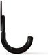 Garage Storage Utility Hooks, Wall Mount Hanging Hooks, Steel U-Hooks Tool Organizer Holder, 2-Pack (Black, Type-1)