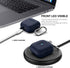 Compatible with AirPods 3 Case Cover Silicone Protective Case Skin for Airpods 3rd Generation Charging Case 2021 (Front LED Visible) Navy Blue