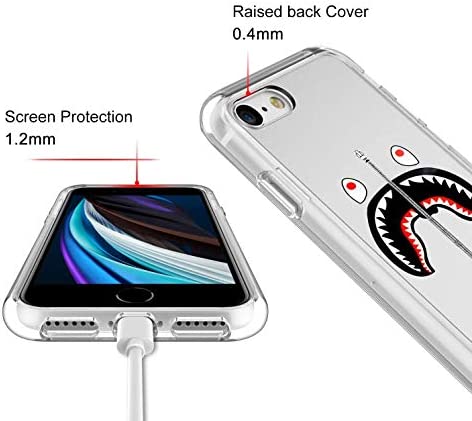 iPhone 7 Case iPhone 8 Case iPhone SE Case Clear Case Cover iPhone Case (Bape-Shark)