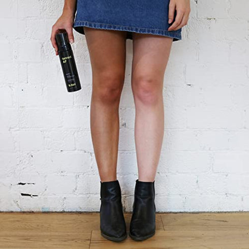 b.tan Dark Self Tanner Kit | Tanned AF Bundle - Dark Self Tanner Mousse with Self Tanning Mitt Applicator, 1 Hour Sunless Tanner, Fast Self Tan, No Fake Tan Smell, No Added Nasties, Vegan, Cruelty Free, 6.7 Fl Oz