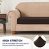 subrtex Couch Slipcover RV Seater Slip Covers Loveseat Stretch Durable Sofa Spandex Elastic Furniture Protector for Settee Seat for Replacement in Livingroom, Medium, Chocolate