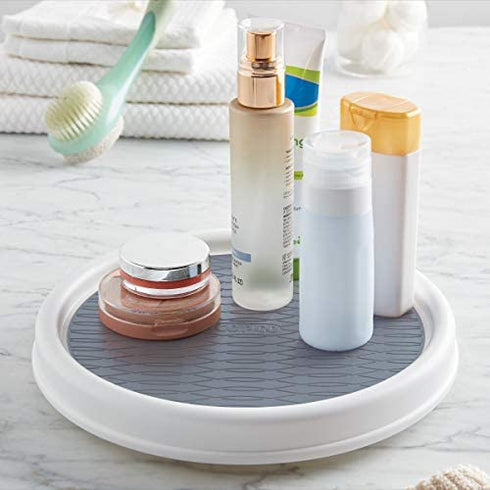 Copco Non-Skid Pantry Cabinet Lazy Susan Turntable, 9-Inch, Gray