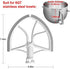 Flex Edge Beater for KitchenAid Bowl-Lift Stand Mixer Attachment 6 Quart - Coated Flat Beater Blade with Silicone Edges - Useful Mixer Accessory(Grey)