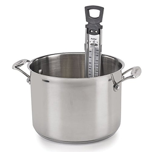 Polder Candy/Jelly/Deep Fry Thermometer Stainless Steel with Pot Clip