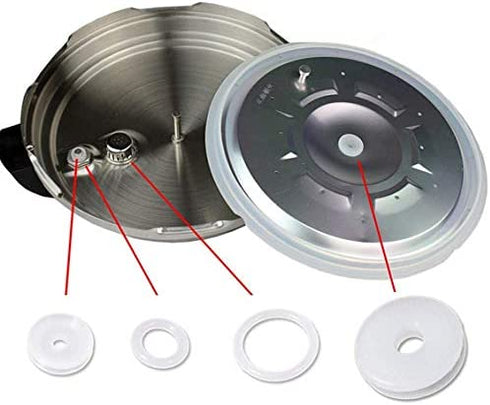 Pressure Cookers Universal Replacement Silicone Sealing Rings Gaskets Float Valve Sealer Set for 5 or 6 Quart Pressure Cooker Models